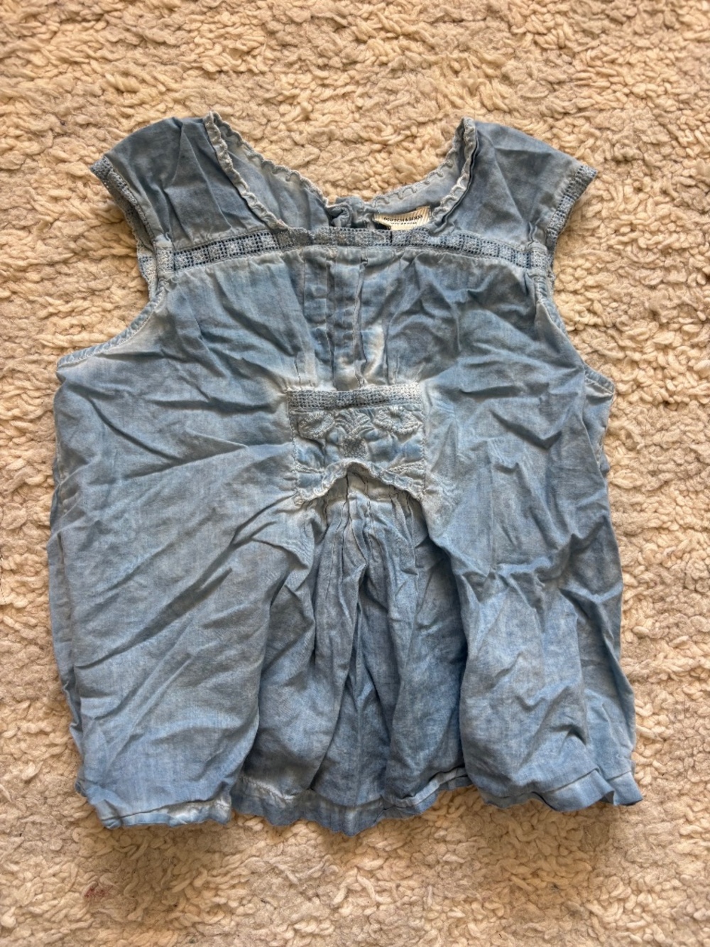 Scotch & Soda Girls French Pleats Boho Indigo Style Size 8